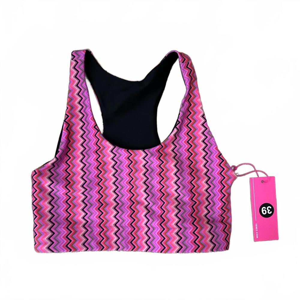 Terez, Medium, Pink, DuoKnit Sports Bra